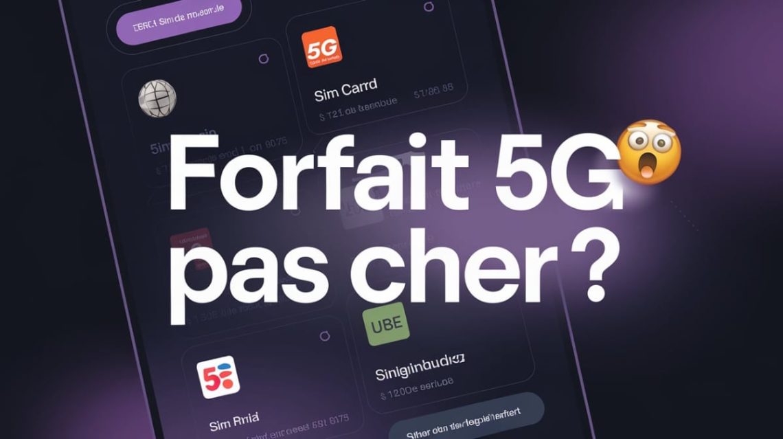 forfait 5G pas cher